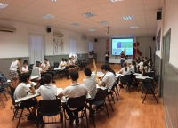 Imagen de uno de los talleres celebrado en un colegio de la capital.