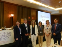 En la foto, Justo P. Castao junto a miembros de la organizacin y ponentes del simposio