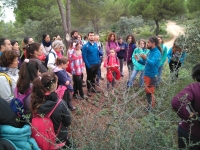 Un momento de la visita a la Parque Periurbano de la Sierrezuela de Posadas