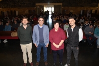 De izda a dcha: Prof. Antonio Sarsa (Catedrtico de Fsica), Prof. Javier Hernndez, M Paz Aguilar (Decana de la Facultad de Ciencias) y Prof. Rut Morales (Vicedecano de Movilidad, Internacionalizacin y Comunicacin Cientfica de la Facultad de Ciencias)