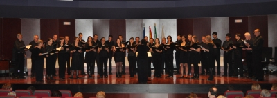 Un momento de la intervencin del Coro Manuel de Fala de la Universidad de Granada