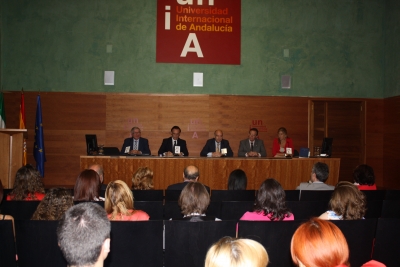 De izq a dcha:Ignacio Ahumada, Jos Carlos Gmez Villamandos, Julio Terrados Cepeda, Eulalio Fernndez y ngeles Garca  