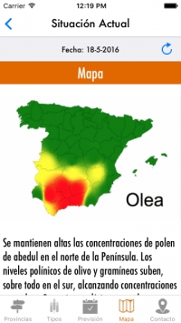 La previsión del polen, en la palma de la mano