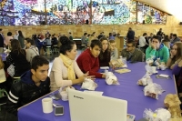 Una imagen de Caf con Ciencia en la edicin 2016 en Rabanales 