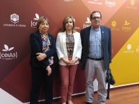 De izquierda a derecha, Mercedes Osuna, Rosario Mrida y Luis Rodrguez