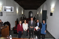 De izqda. a dcha., M Dolores Muoz Dueas, ngela Cruz Luna, Jos Carlos Gmez Villamandos, Antonio Bueno Armijo, y Nuria Magaldi Mendaa