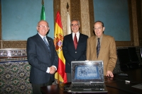 De izqda. a dcha., Diego Santiago,  Miguel Jacinto Mrquez y Antonio Rodero