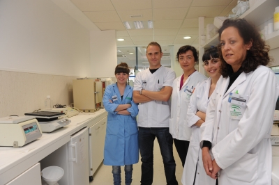 El equipo de investigacin de Rosario Lpez en las instalaciones del Imibic