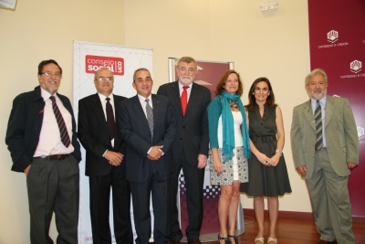 De izq a dcha, Luis Rallo, Diego Barranco, Arturo Gonzlez, Jose Manuel Roldn, Anabel Carrillo, Maria Jos Polo y Julio Astudillo