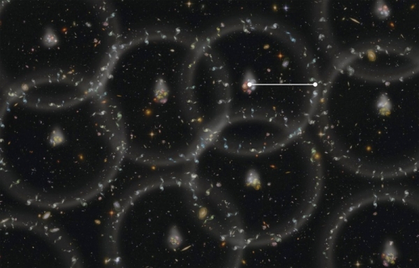 Recreation of Baryon Acoustic Oscillations.  (Zosia Rostomian, Lawrence Berkeley National Laboratory).