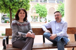 Los investigadores Javier Cabeza y Sandra Sánchez 
