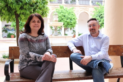 Los investigadores Javier Cabeza y Sandra Sánchez 